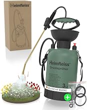 Heimfleiss® Pressure Sprayer 3L - Spray Bottle Plants & Pump Spray Bottle | Pressure Sprayer & Pump Spray Bottle | Plant Spray Bottle 3 Litres | Brass Lance, Shoulder Strap | Garden, Car & Plants
