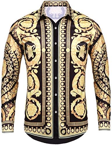 Pacinoble mens Casual Button Down Shirt
