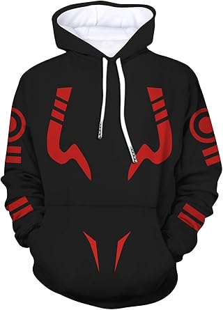 Amazon.com: TopLong Anime Jujutsu Kaisen Ryomen Sukuna tatuaje sudadera con  capucha Cosplay traje sudadera : Ropa, Zapatos y Joyería
