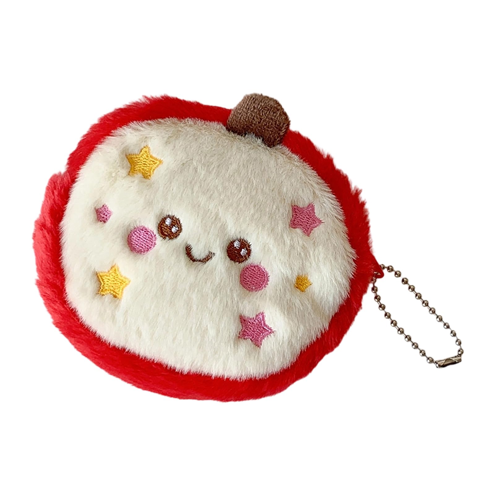 Kalttoy Red Fruit Shape Miniature Wallet And Organizers For Carrying Small Items Portable Portable Featuring Lanyard Multifunctional Coin Organizers