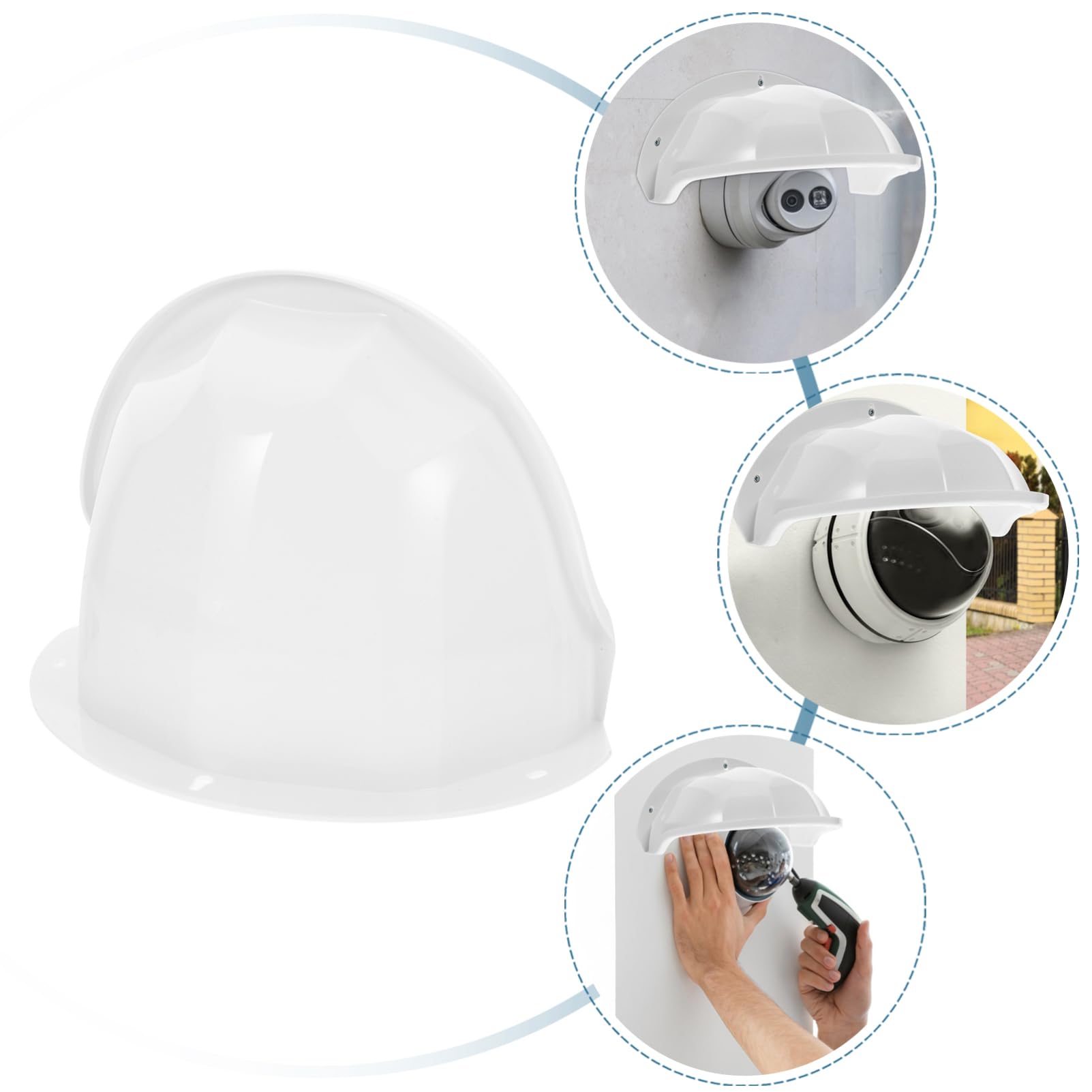 Boîtier de Protection pour Caméra Extérieure Blanc en Abs 1 PC