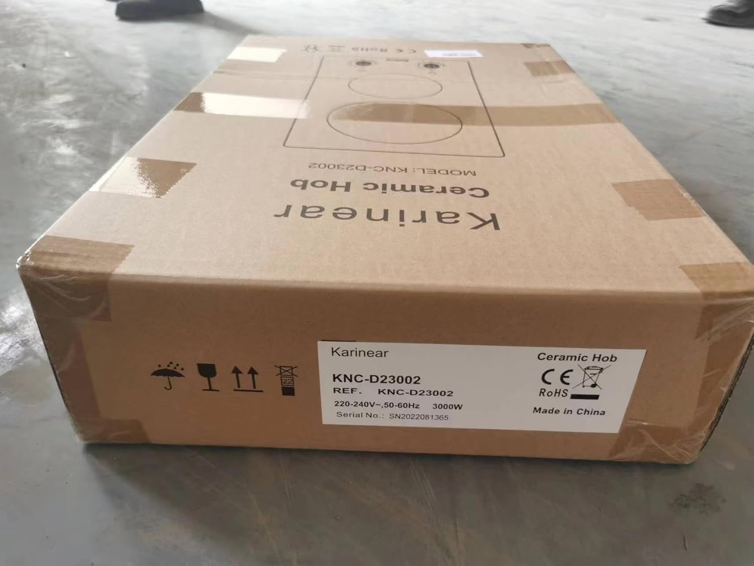 Karinear Piano Cottura in Vetroceramica, Piastra Portatile 2 fuochi, 2600W Fornello Elettrica con spina, 220-240V, Piani Cottura con Manopola Karinear Piano Cottura in Vetroceramica, Piastra Portatile 2 fuochi, 2600W Fornello Elettrica con spina, 220-240V, Piani Cottura con Manopola