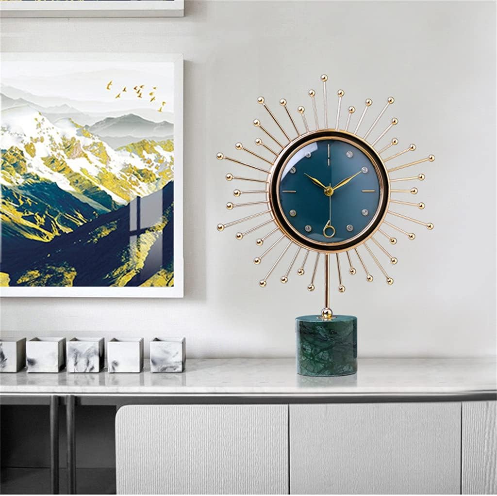 Desktop Clock Table-Clock Modern Pendulum Office Home-Decor Digital Nordic-Mute Metal Desk Clock