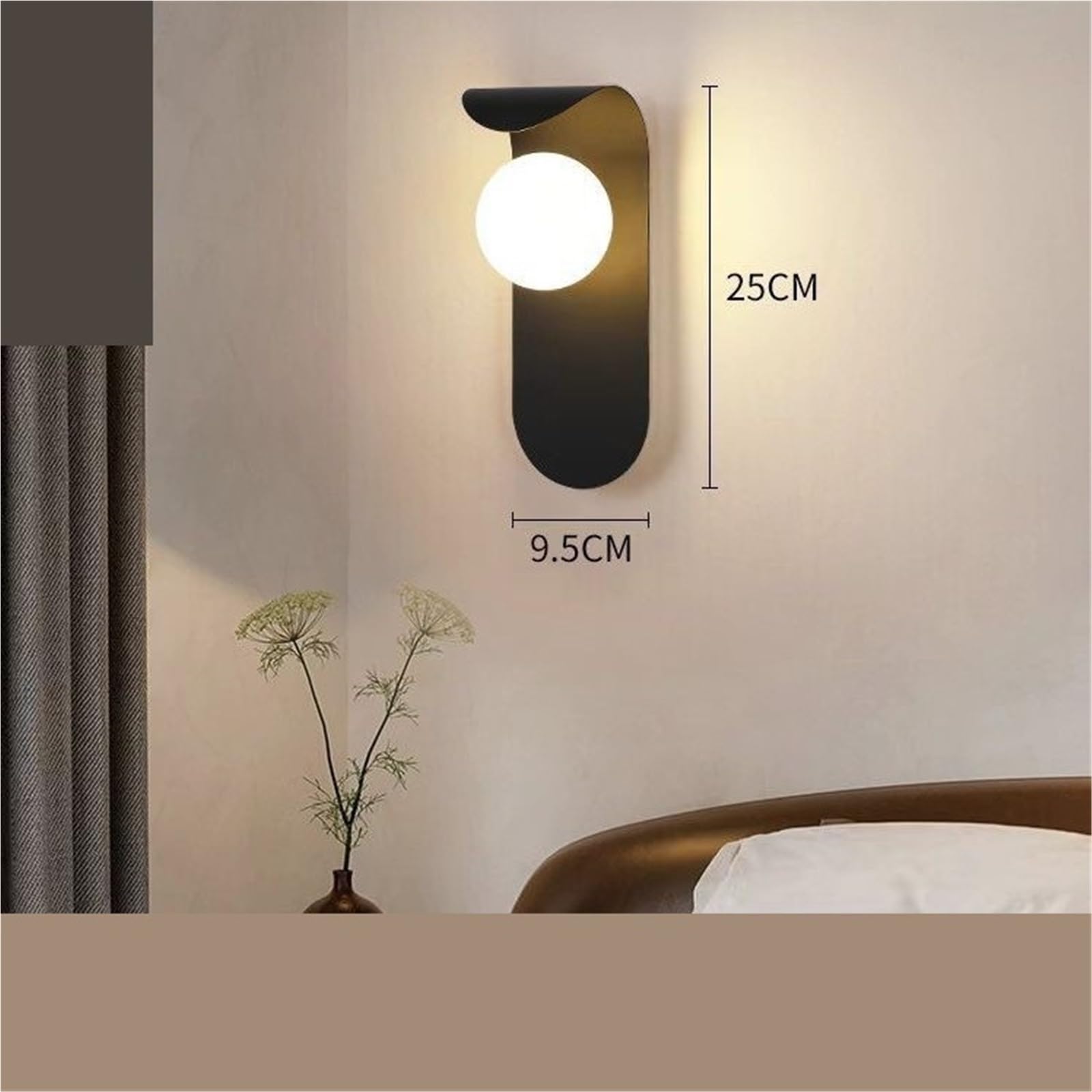 Lampada da parete moderna decorativa per soggiorno, camera da letto, corridoio, corridoio, scale, design semplice per illuminazione comodino