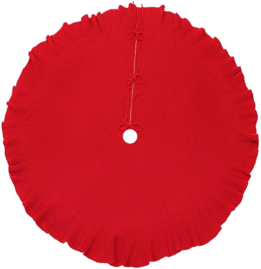 Tree Skirt Christmas Christmas Tree Skirt Christmas Decoration Pleated Curved Edge Tree Skirt Christmas Knitted Tree Skirt Christmas Skirt Tree