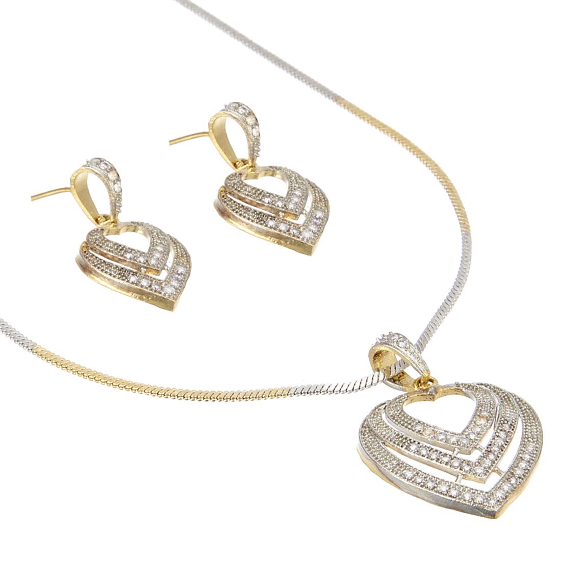 Buy Zeneme American Diamond Gold Plated 