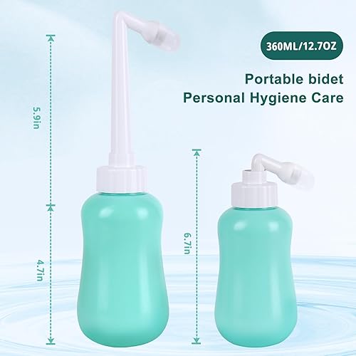 Miniatura 4 de GOLDEN DEER Peri Bottle para cuidado posparto para recuperación perineal y limpieza después del nacimiento, 12.7 oz, turquesa