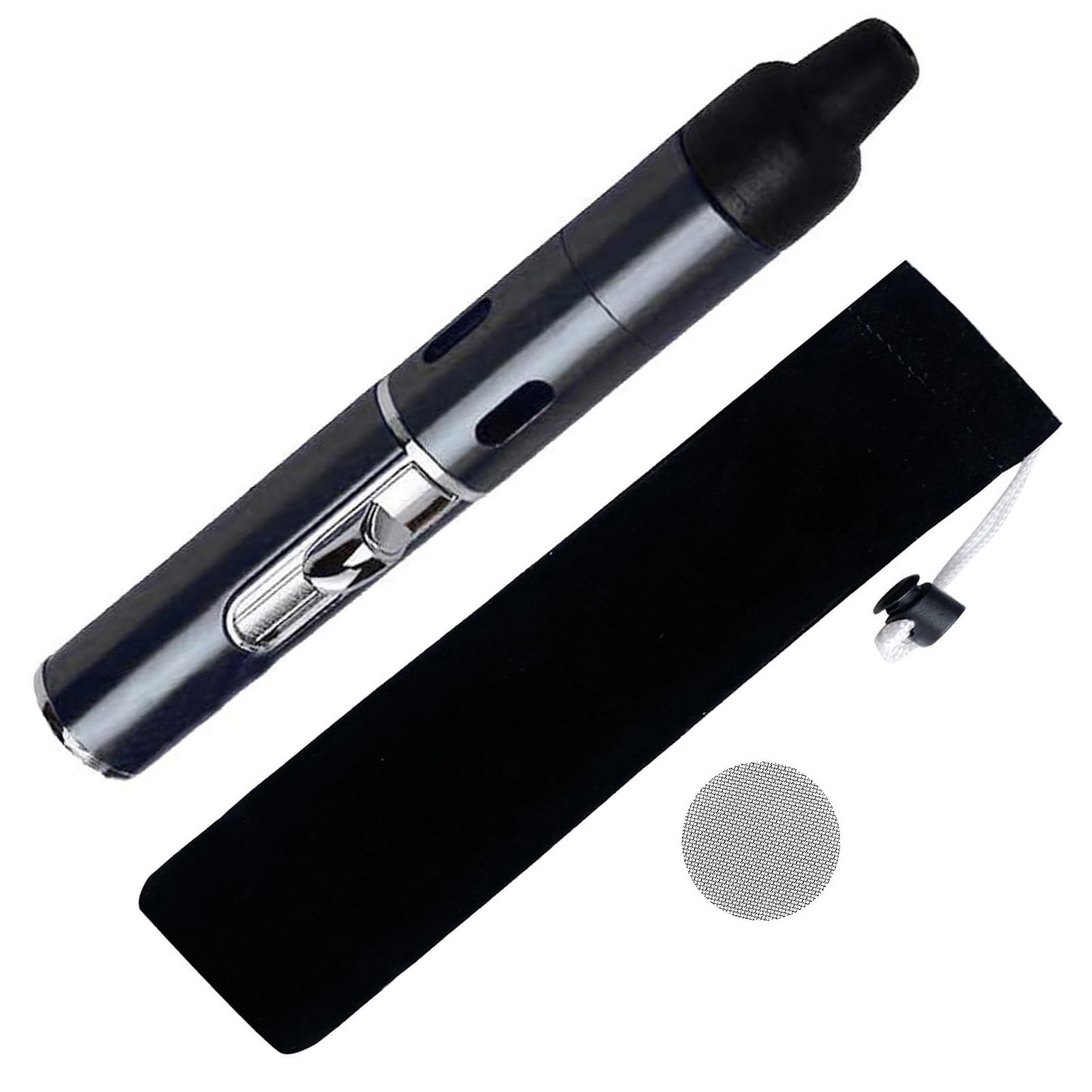 Windproof Lighters,Refillable Portable Lighter, Adjustable Jet Flame Torch Lighter Adjustable Fame Kitchen Cooking,Black