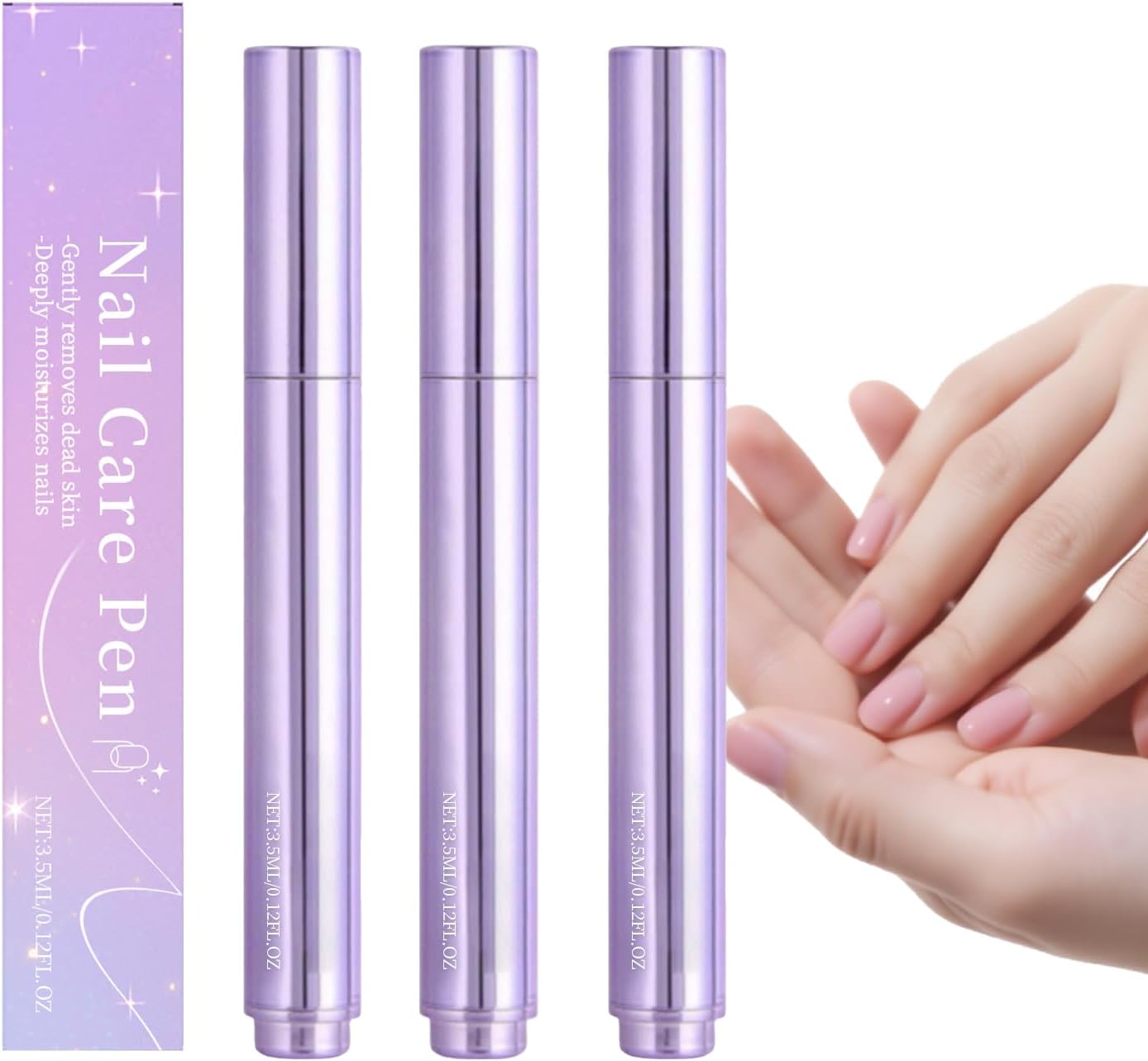 Nagelriemoliepen voor sterkere nagels, snel absorberende vochtinbrengende crème voor reparatie, versterkt de nagels, hydrateert droge nagelriemen, voorkomt opknoping nagels, voedend op (3 stuks)