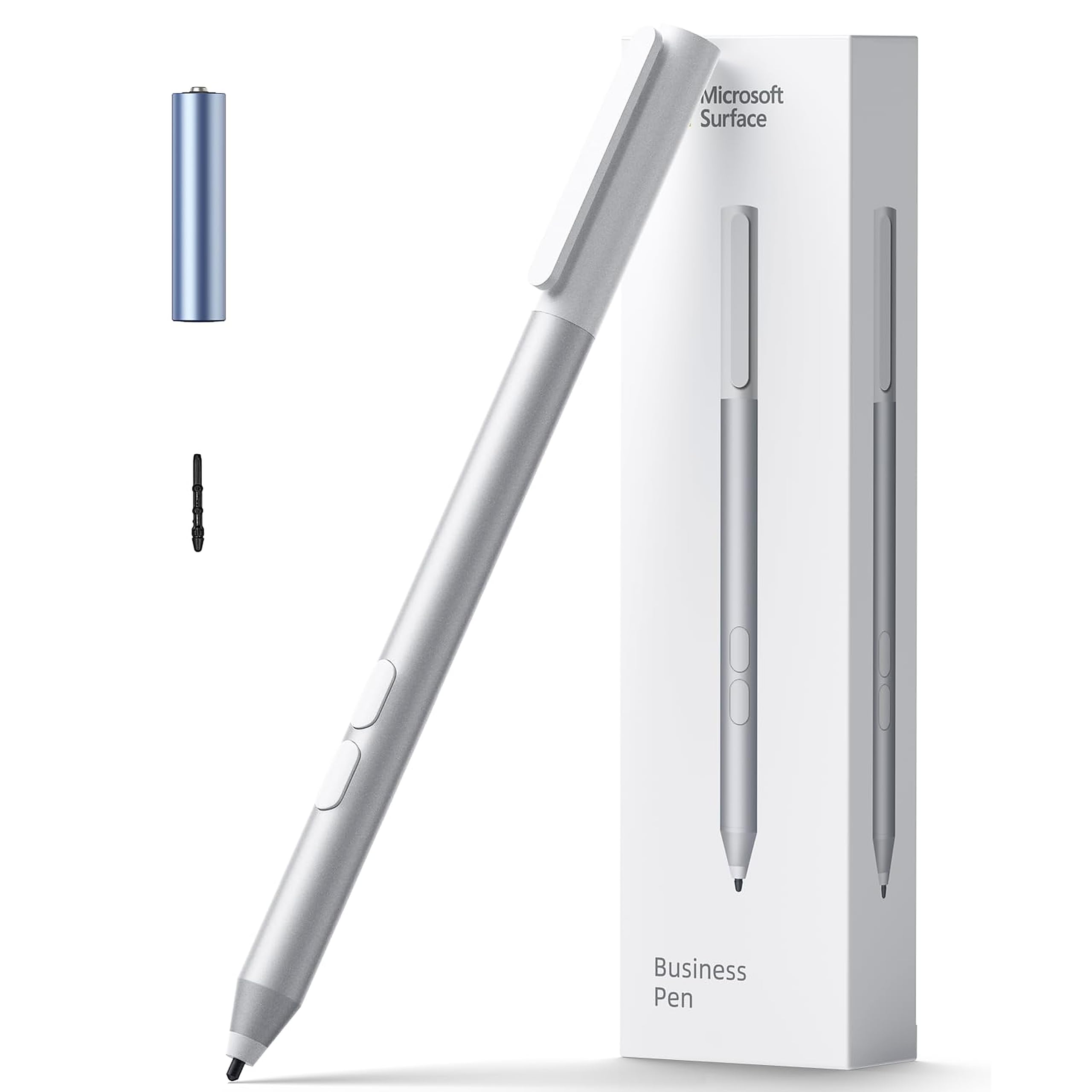Microsoft Surface Pen - Precision Bluetooth Stylus, Long Battery Life, Customizable, Platinum for Surface Pro 11, 10, 7+, Go, Laptop, Book, Studio-image-4