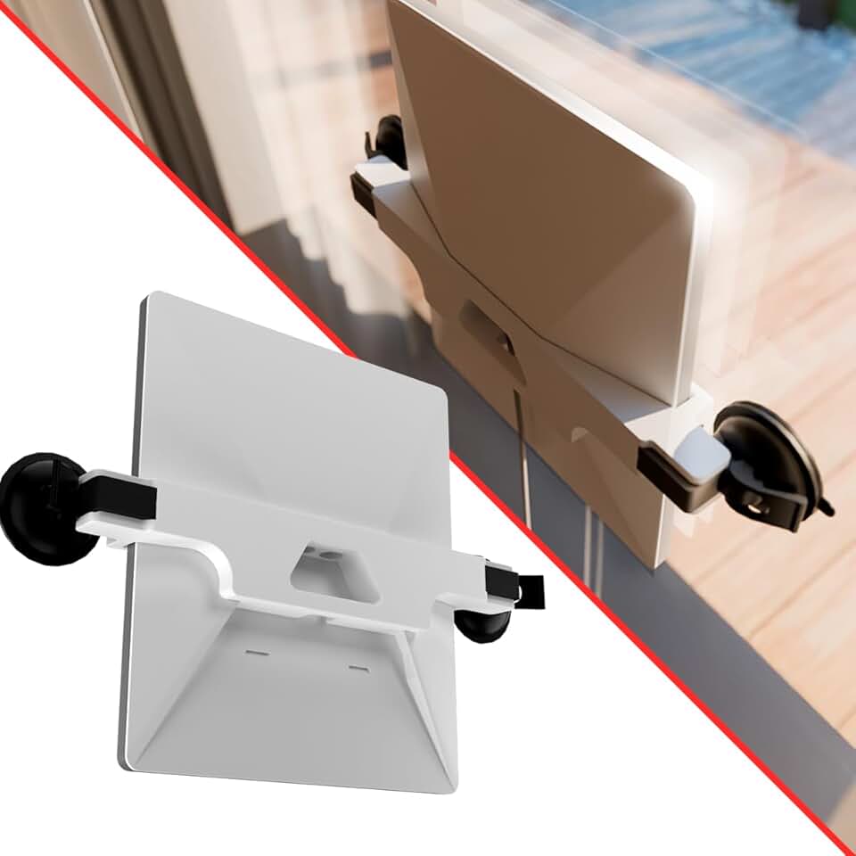 Splin Suporte Veicular com Ventosa para Antena Starlink Mini G4, Sistema de Trava de Pressão, Alta Estabilidade