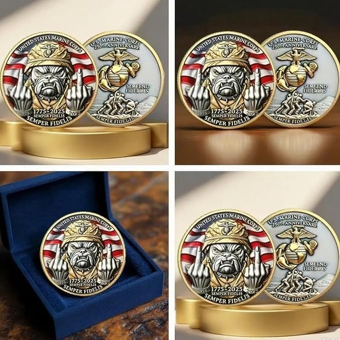 Amazon.com: Marine Corps 250th Anniversary Coins,USMC Military