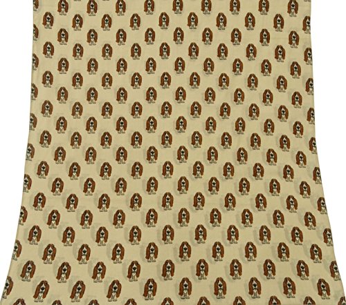 Phagun Donne Beige Sciarpa Basset Hound Dog Stampa...