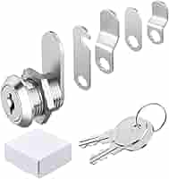 Serratura A Camma 16mm Con 5 Piastre - Per Cassette Lettere, Armadi E Cassetti Con 2 Chiavi - Foto 3