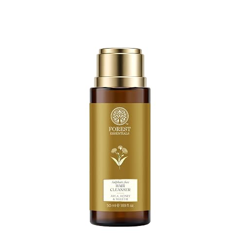 Forest Essentials Ayurvedic Shampoo Amla Honey & Mulethi | For Dull Dry Hair | Controls Hair Thinning & Breakage | Sulphate Free | Travel Size