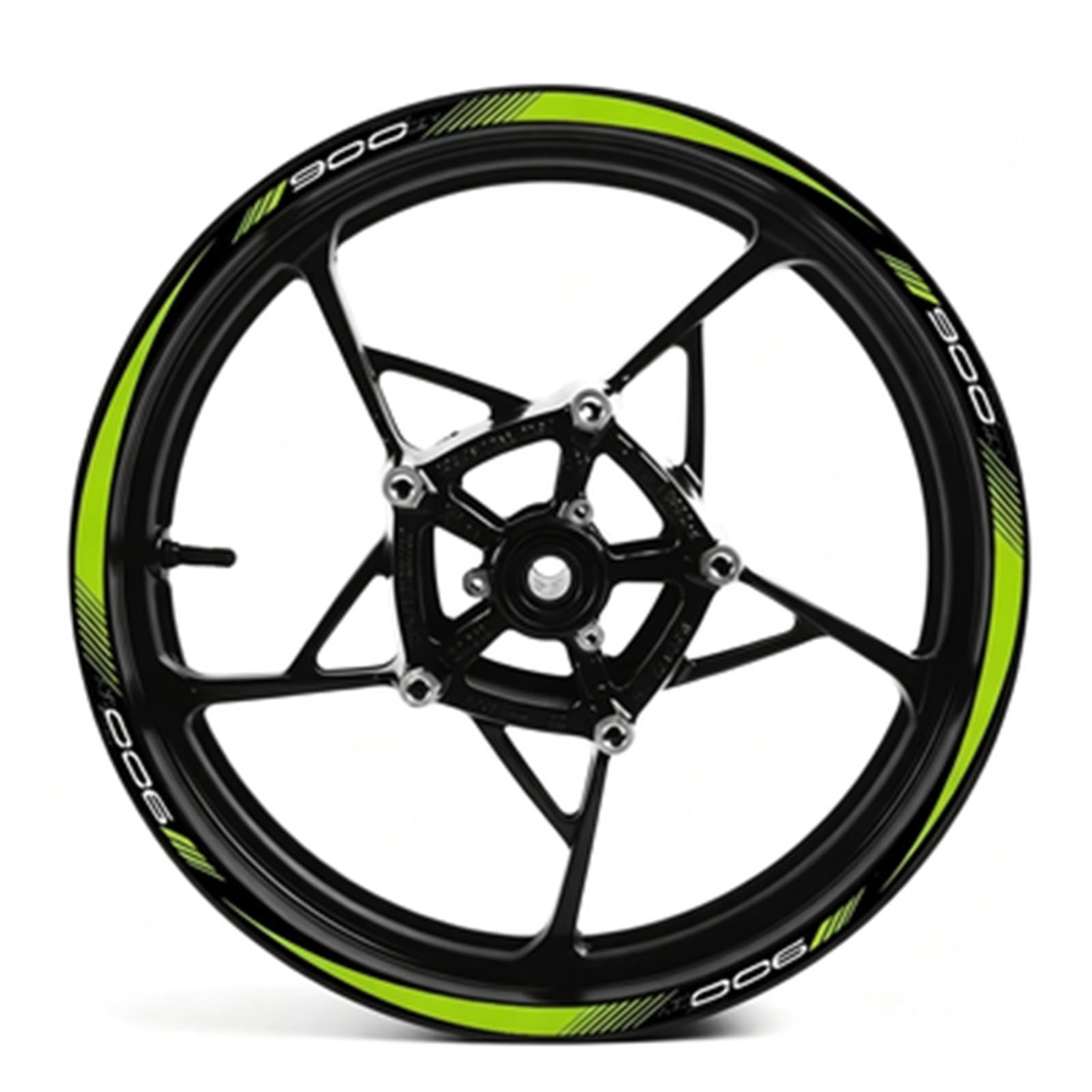Motorcycle Wheel Sticker Reflective Rim Stripe Decals Accessories Waterproof for Kawasaki for Z900 Motorbike(Color2)