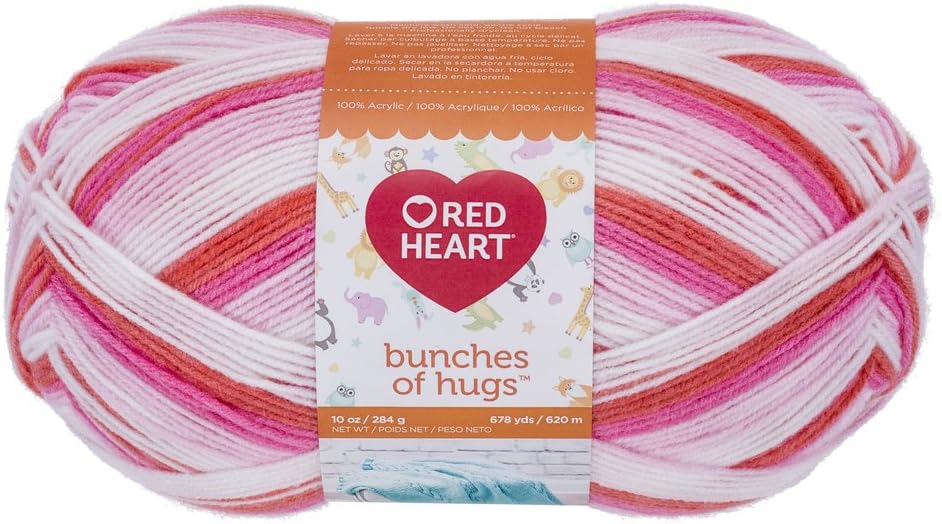 RED HEART E866.6327 Bunches of Hugs Yarn, Dragon