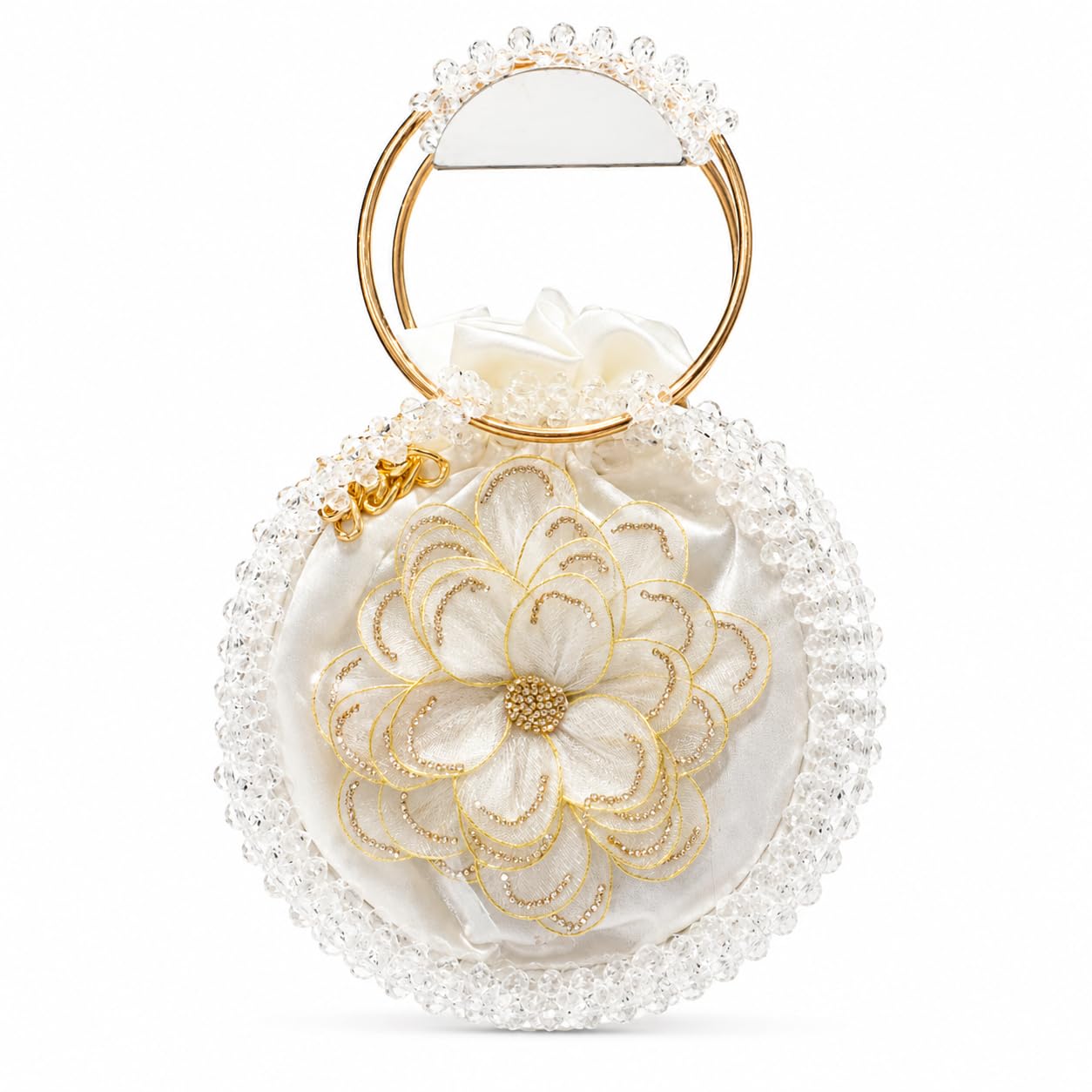 Floral Potli Bag (OFF WHITE)-image-45