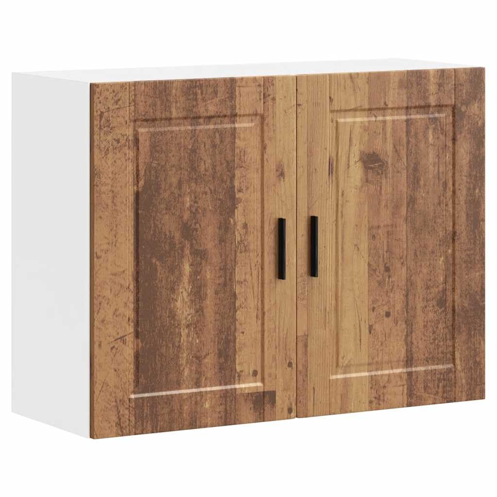 vidaXL Kitchen Wall Cabinet Porto Old Wood Engineered Wood, kitchen wall unit, cabinet for kitchen wall, wall cabinets with doors