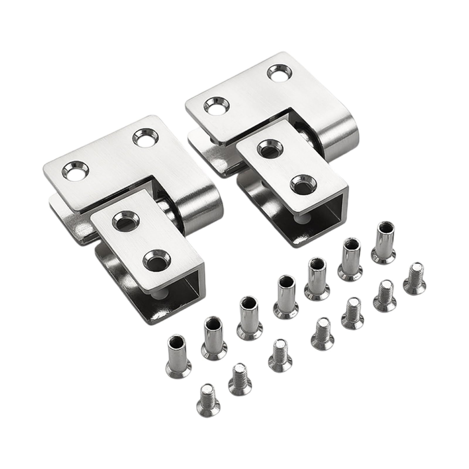 2 Toilet Panel Fasteners Corrosion-Resistant 304 Steel Hidden Hardware for Commercial Bathrooms Rusts Resistant Partition Door Hinge