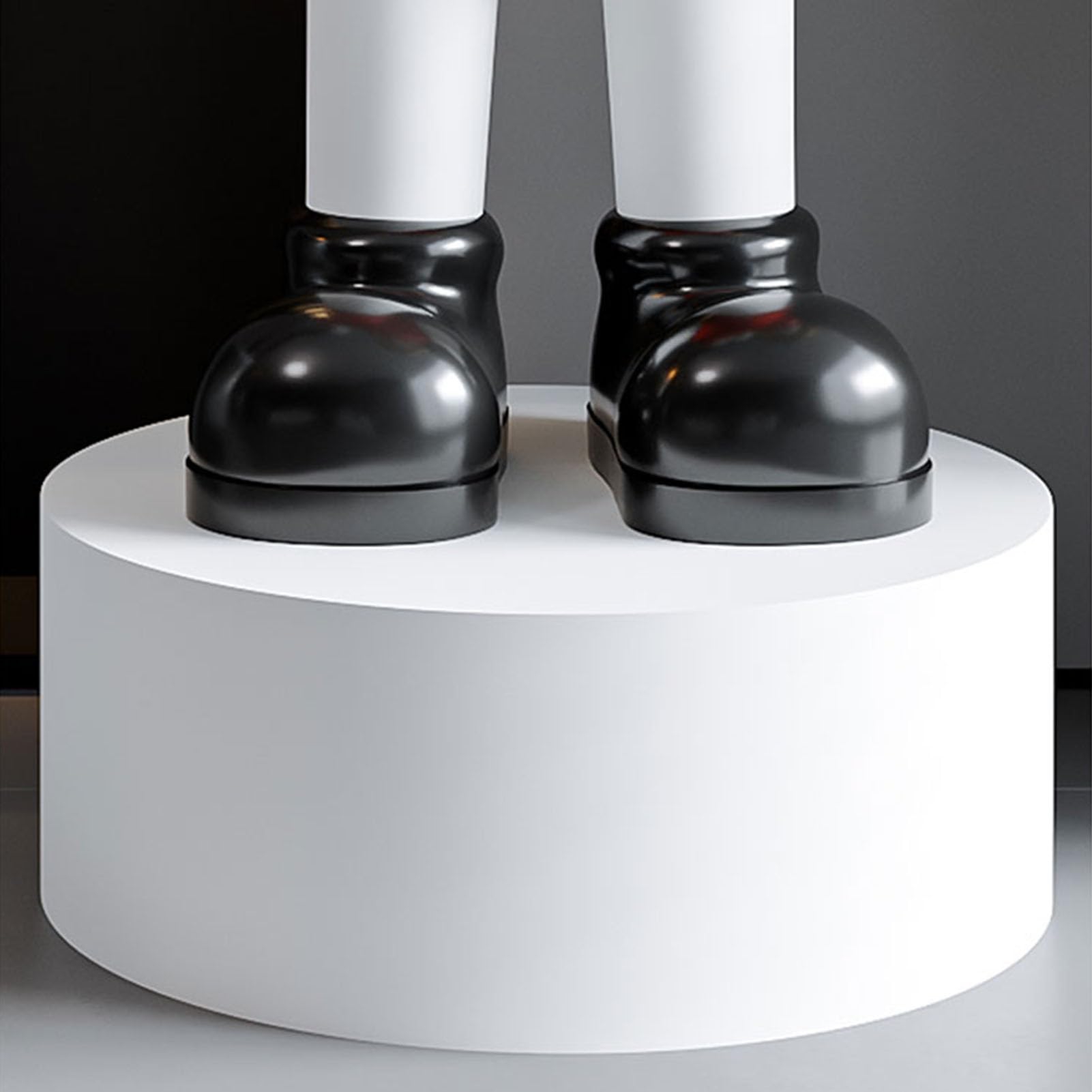 Pedestal cilíndrico Redondo Negro para exhibición de Objetos de colección y maniquíes, Plataforma de elevación de 40 x 20 cm para decoración del hogar y escaparate de Tiendas de Ropa.