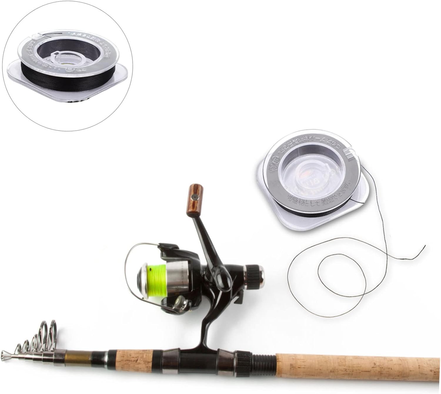 Wakauto Portable Fishing Rod Tie Wire Resistant Guide Cable for DIY Rod Repair and Wrapping Fishing Gear Accessories