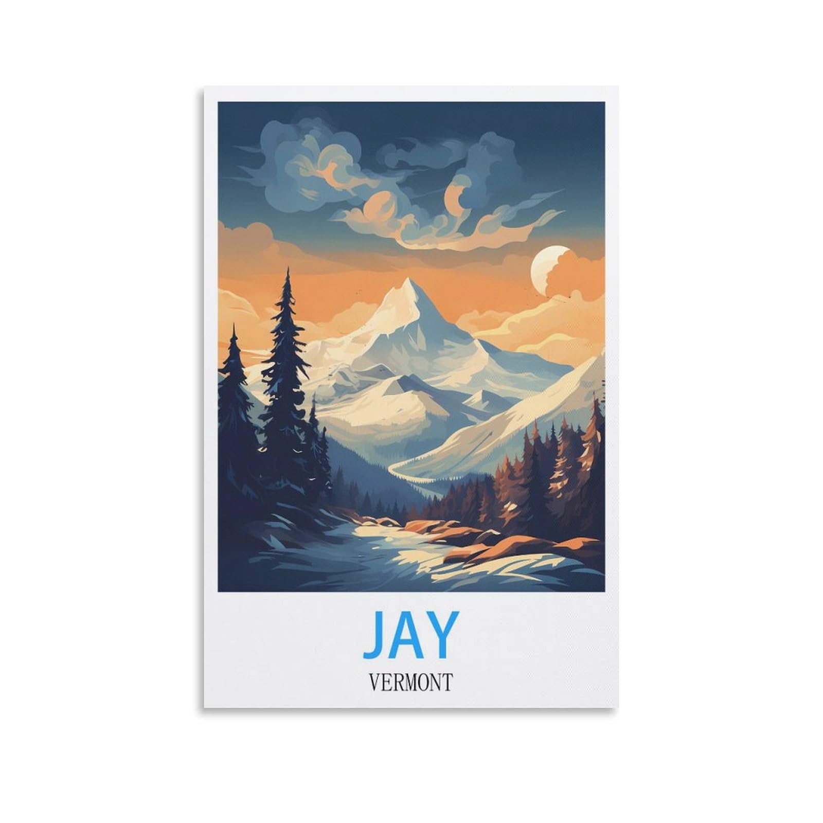 Vintage Metal Tin Sign,Jay Vermont,Vintage Tin Sign Metal Retro Art Wall Poster for Home Club Garden Decor 15x30cm