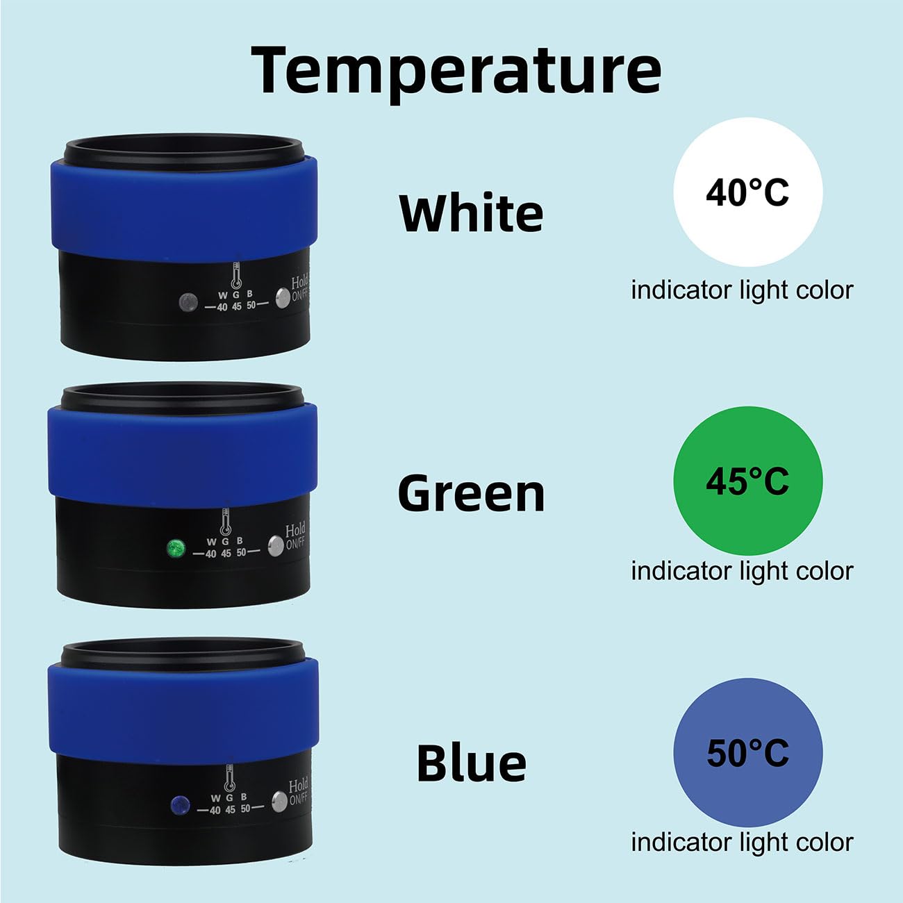 24W AR Heater Composite Softener Heater Warmer with Light Filter Silicone Cover Adjustable Temperature 40°C-50°C