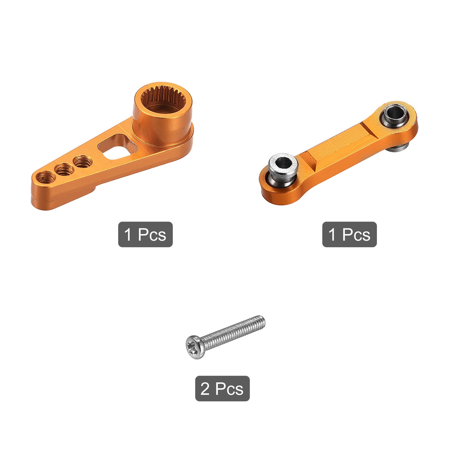 MECCANIXITY Aluminum Servo Arm Horn & Pull Rod - Blue, RC Car Upgrade Part, 20mm & 13.5mm Hole Spacing 1 thumbnail image