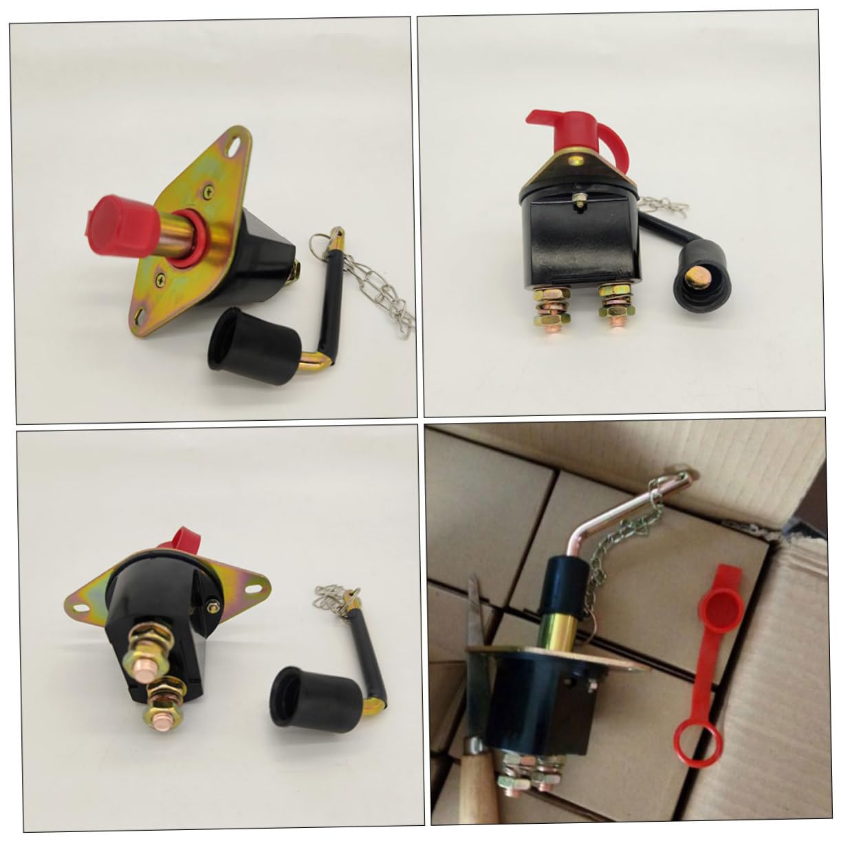 Interrupteur de Déconnexion de Batterie 100/200a 12/24v Cuivre Métal Abs