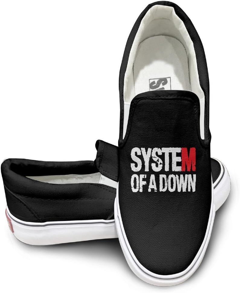 System Of A Down Band Logo Street Dance Slip-On Casual Sneaker Unisex Style Color Black Size 41