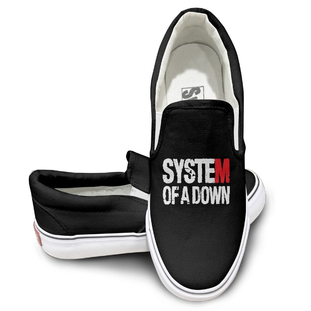 System Of A Down Band Logo Street Dance Slip-On Casual Sneaker Unisex Style Color Black Size 41