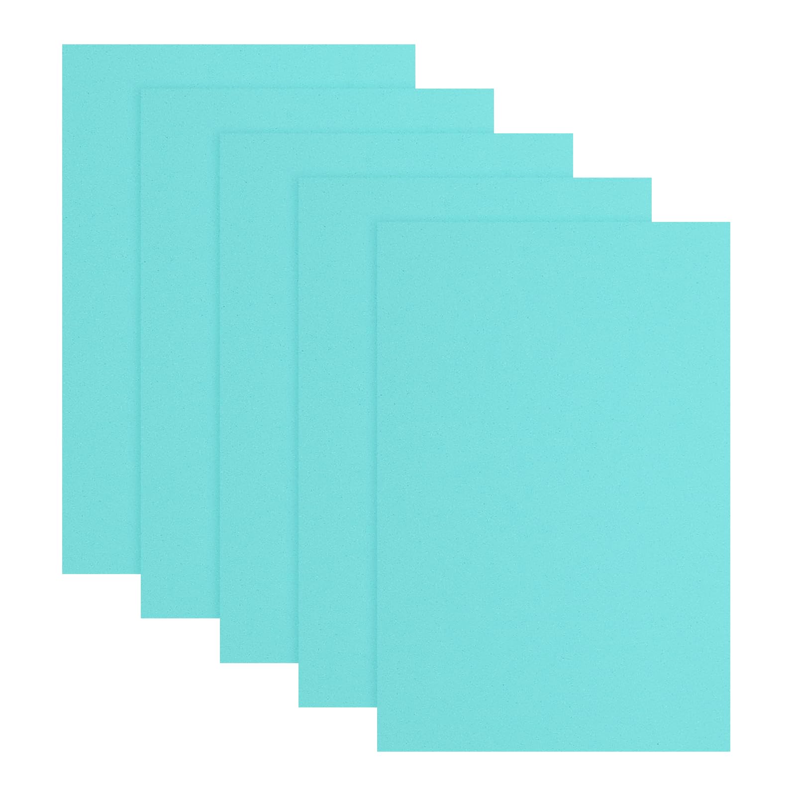 sourcing map 5 Pcs Green EVA A4 Foam Sheets Crafts, 12 x 8 Inch Foam Paper for DIY Crafts Project Classroom Scrapbook Art Cards Home Office Decoration (2mm Thick)