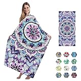 Beach Towels Oversized Microfiber Bath Towels, Big Beach Towel That’s Sand Free and Quick Dry,...