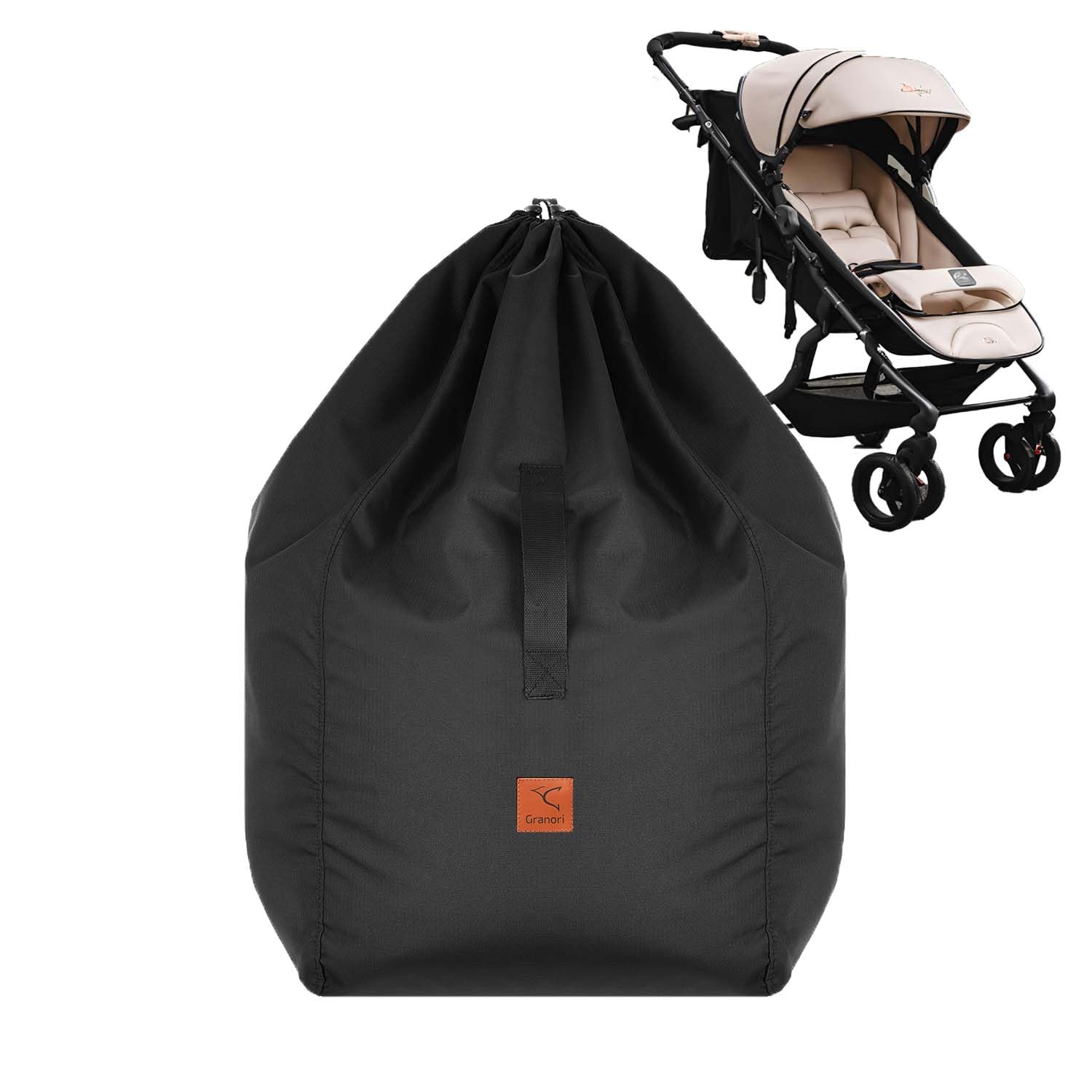 Buggy Transporttasche | Reise Schutzhülle Tasche für Kinderwagen Buggy mit Rucksackfunktion, zusammenfaltbar + extra strapazierfähig & reißfest