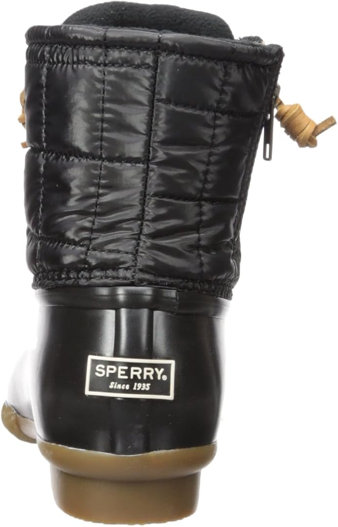 Sperry Women's Saltwater Shiny Quilted Rain Boot