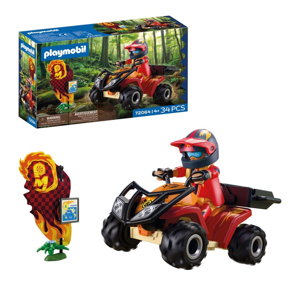 Playmobil | Cars | Quad Tout-Terrain | Quad Tout-Terrain avec Pare-Buffle Amovible| Jouet pour Les Enfants de 4 Ans et Plus | 72064 - 2