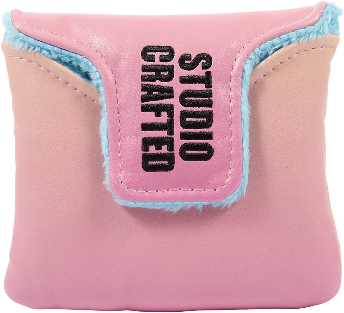 Strong Magnetic Closure 64 Impala Miami Golf Blade and Square Mallet Putter Cover Magnetic Golf Putter Headcover