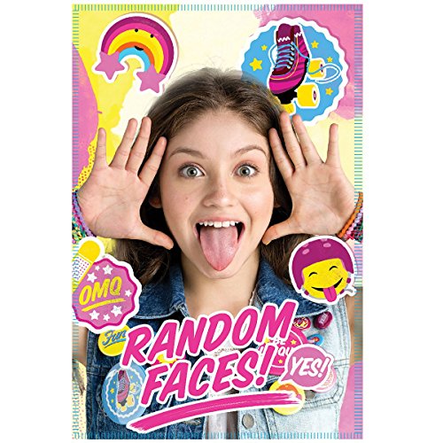 Soy Luna Couverture Plaid Polaire Fille Random Faces - Jaune - TU