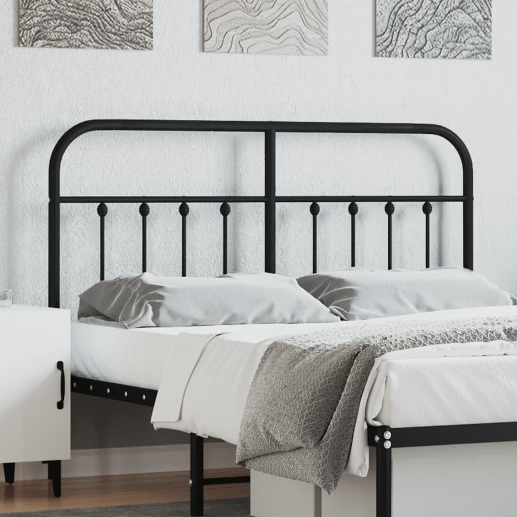 ShGaxin Cabecero de Metal Negro 150 cm, Cabeceros Cama, Cabeceros Moderno, Cabezales Cama, Muebles Habitacion, Cama Cabeza, Mueble Cabecero - 352612