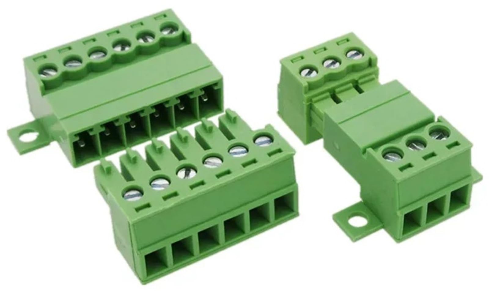 1 Set tipo docking senza saldatura 15EDG 3.81MM morsettiera a vite connettore PCB plug-in 15EDGRKC .81 verde