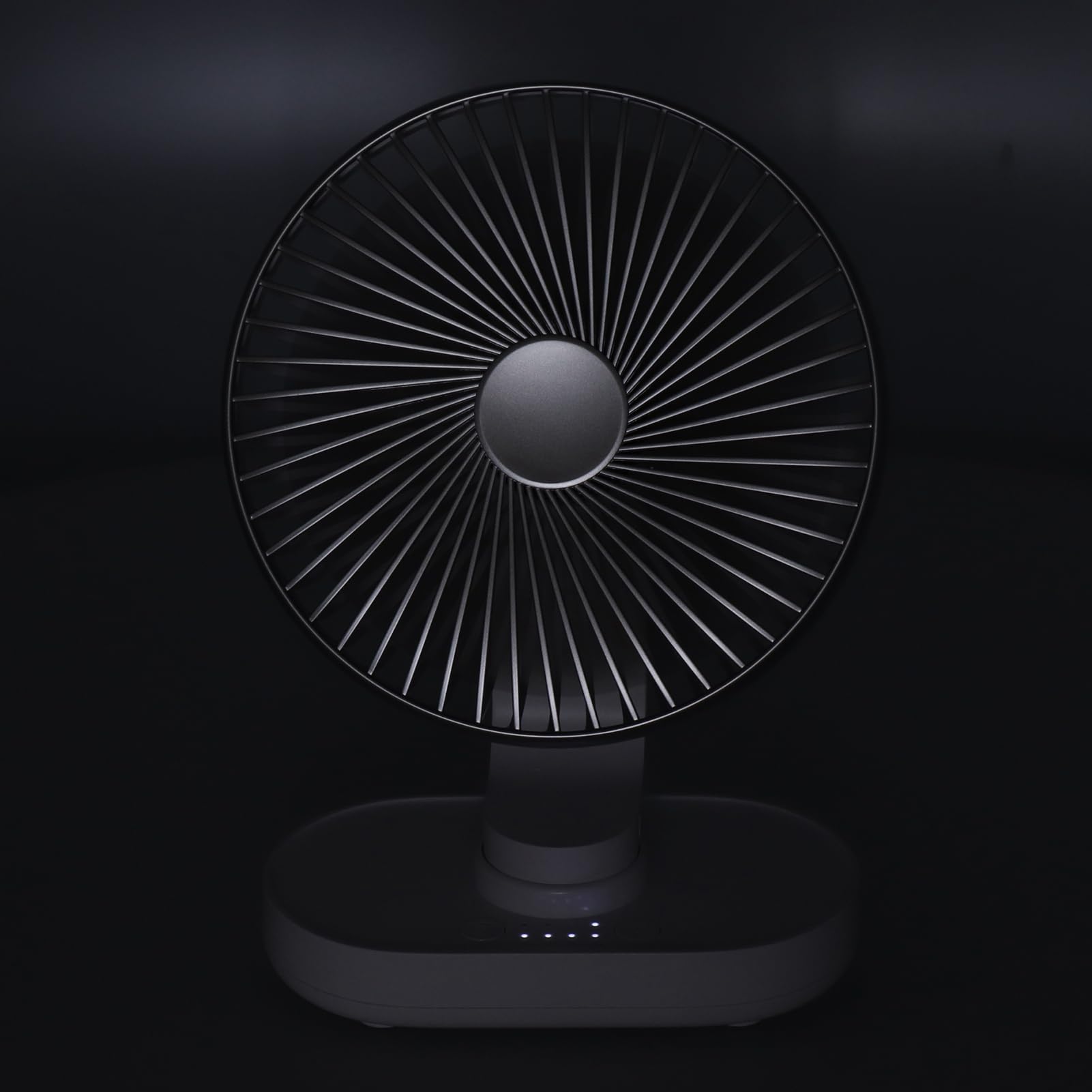 Aramox Mini Ventilatore da Tavolo con Batteria da 5000mAh (SILVER)