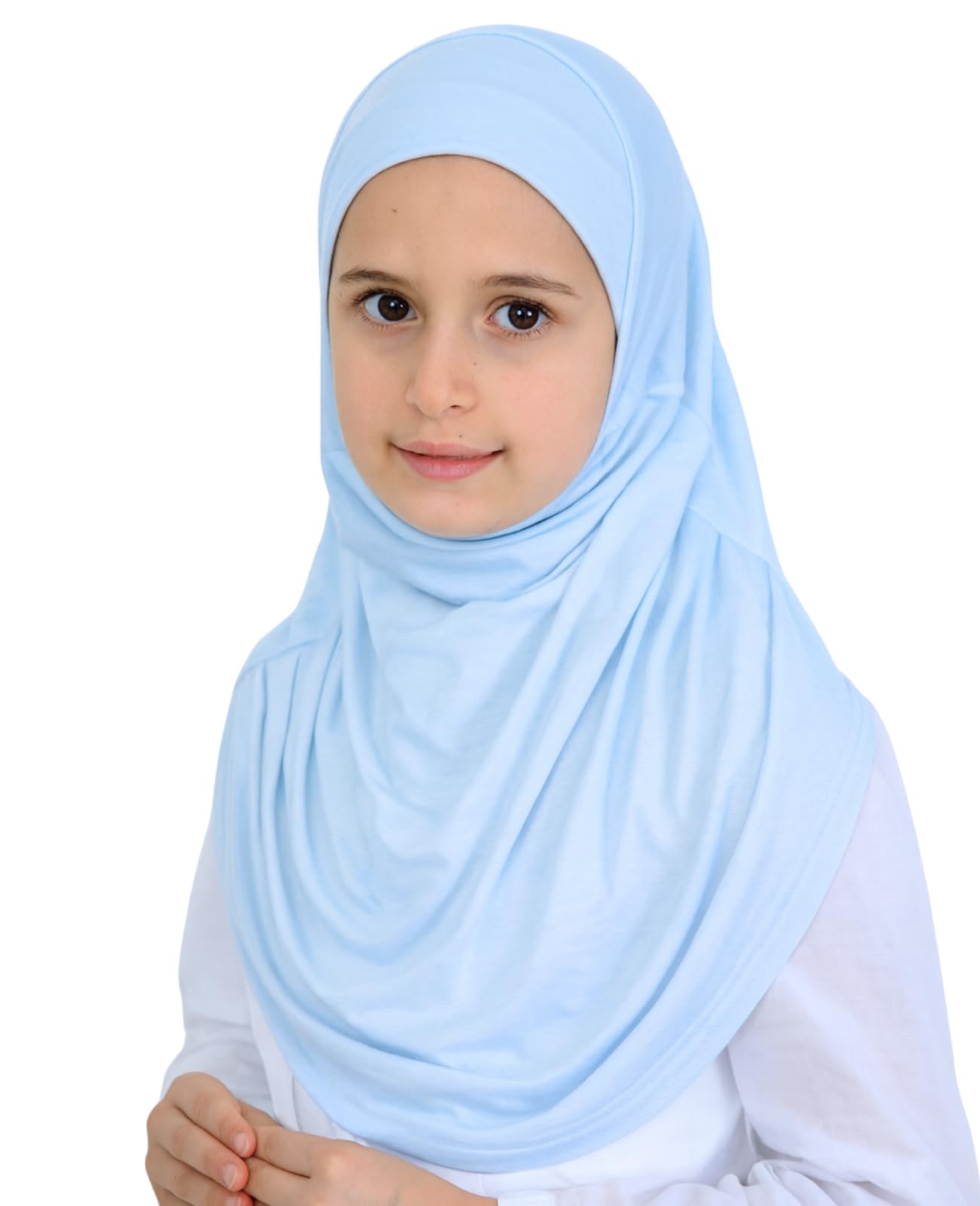 Prien Ready To Wear Hijab For Girls, Soft Viscose Muslim Scarf For Kids, Instant Islamic Clothing For Women For Ramadan, Eid