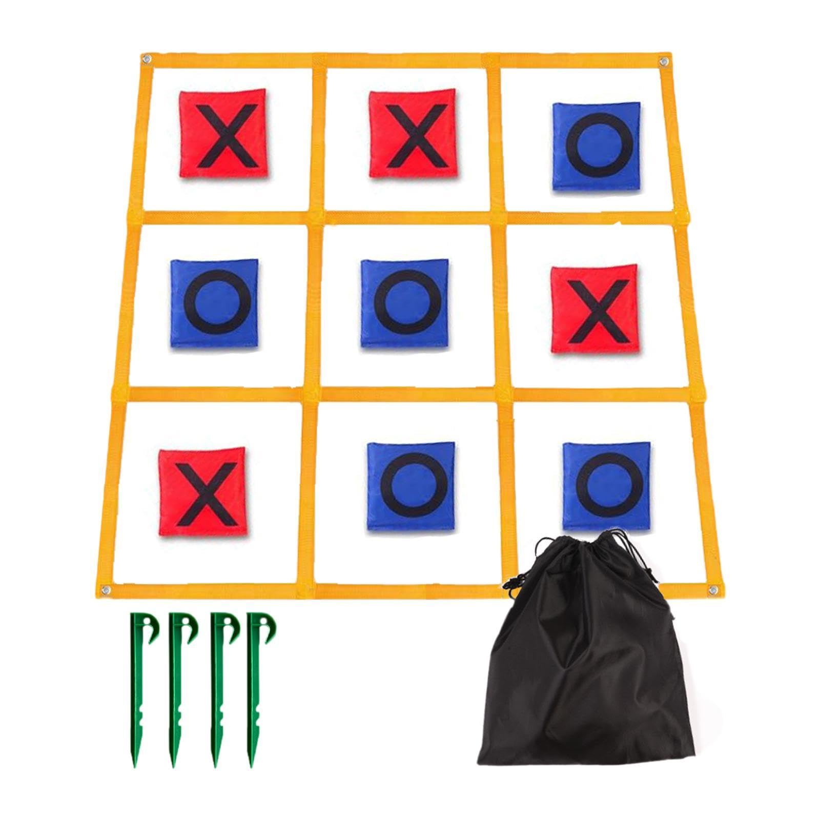 Tic Toe Game Famiglia attività di Lancio All'aperto 120CMX120cm per Adulti E Bambini