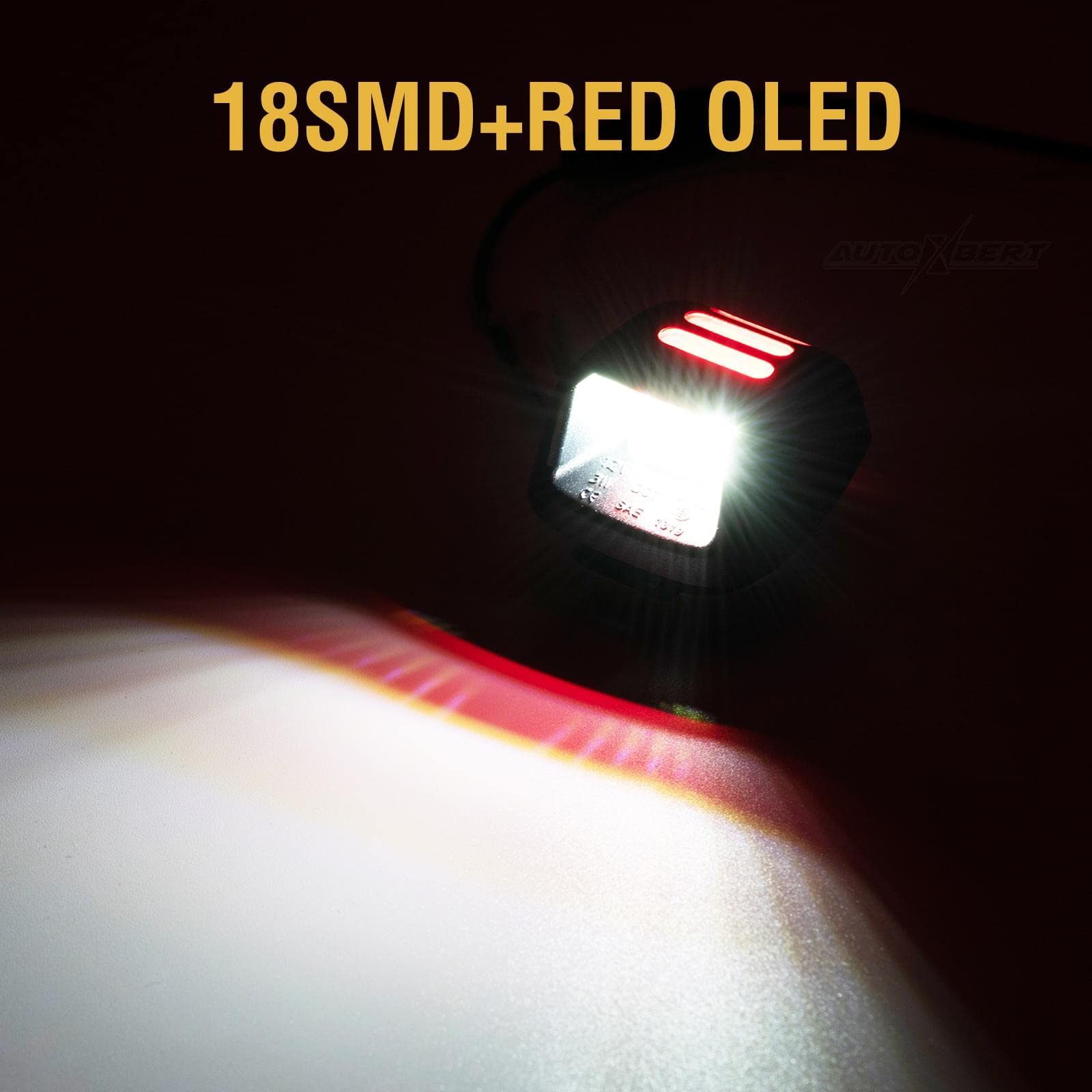 Éclairage de plaque d'immatriculation LED pour Nissan Navara D40 Frontier 2007-2019 Titan Xterra Armada Suzuki Equator avec tube de néon à LED rouge