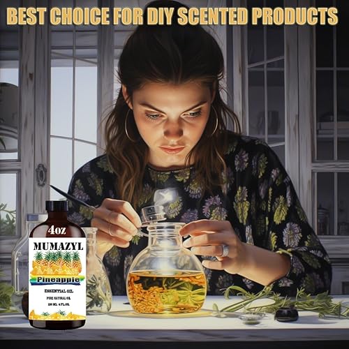 Miniatura 199 de Aceite esencial de sándalo, aceite de sándalo, 4 onzas líquidas, 4.1 fl oz para difusor, humidificador, limpieza de yoga, bricolaje, velas