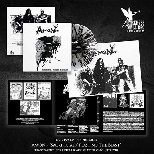 Amon Sacrificial / Feasting The Beast (4th Press Clear W/ Black Splatter Vinyl)