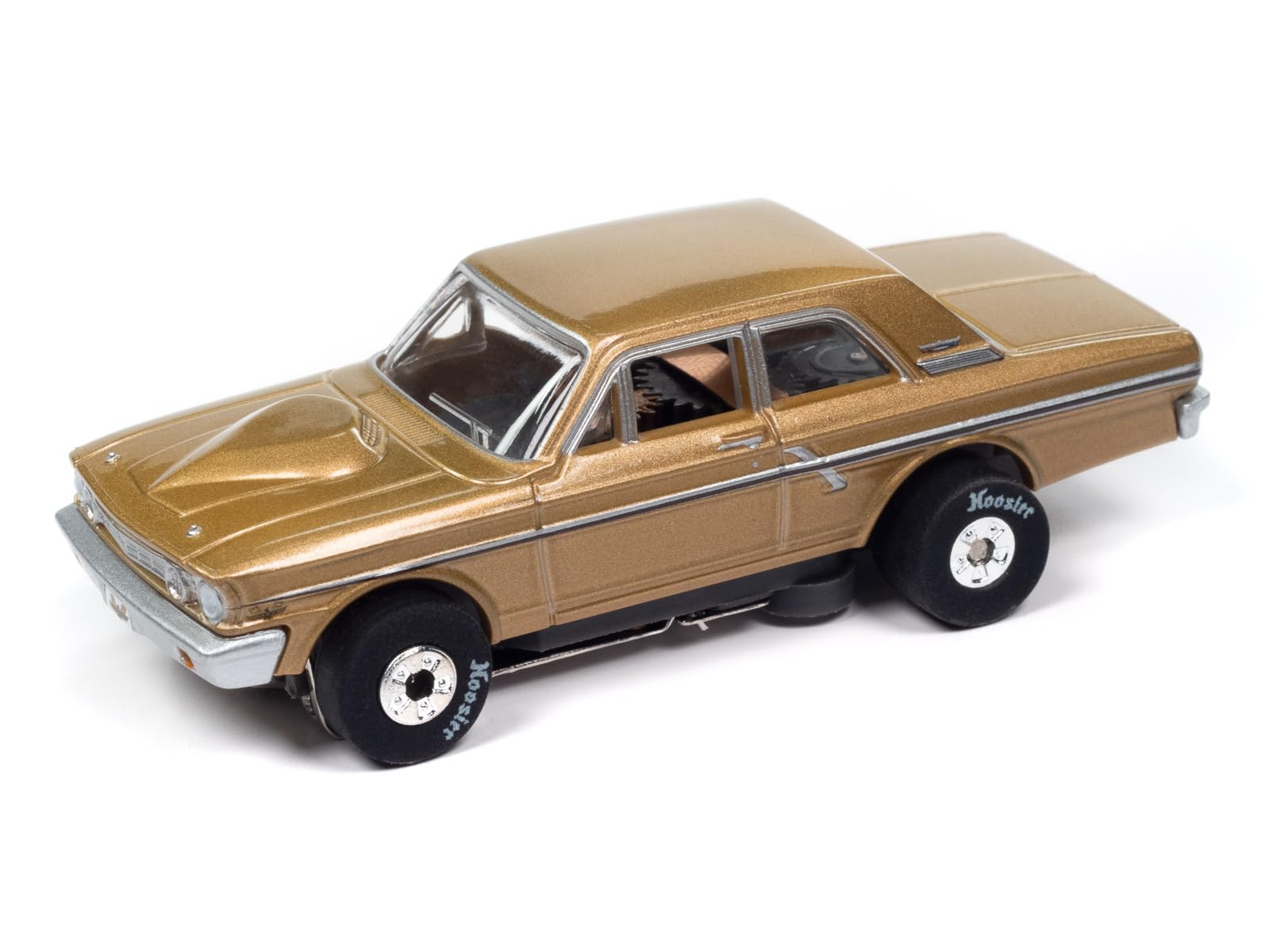 AW AUTO WORLD Autoworld SC408-2 Prairie Bronze Thunderjet 1964 Ford Thunderbolt Bronze HO Electric Slot Car