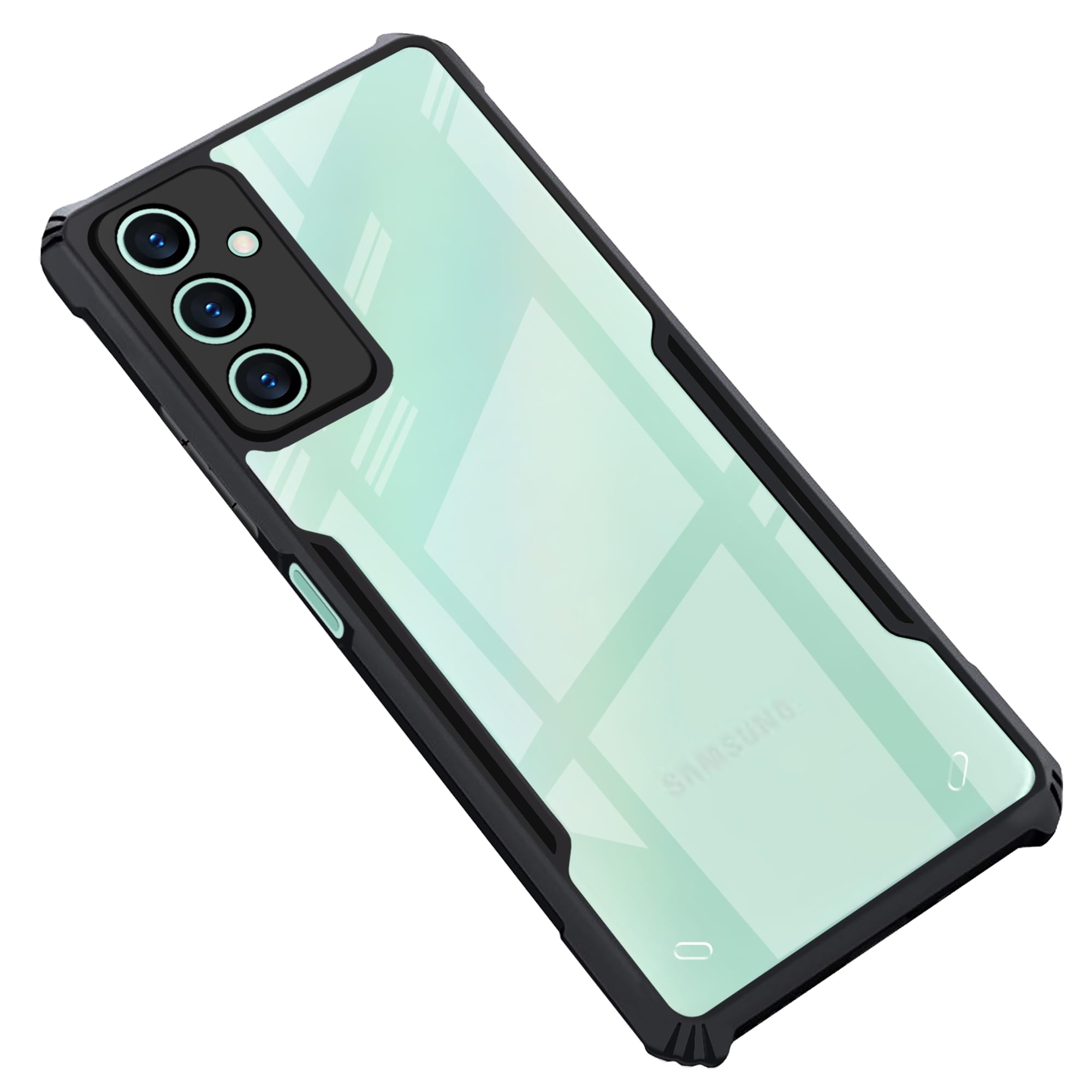 CEDO Samsung Galaxy M15 / F15 (5G) Back Case Cover | Camera Protection Shockproof Bumper-Edge | Acrylic Crystal Clear 360 Degree Protection TPU+PC | Transparent Eagle Back Case Cover (Black) (B0CY8PD8RJ) Amazon Price History, Amazon Price Tracker