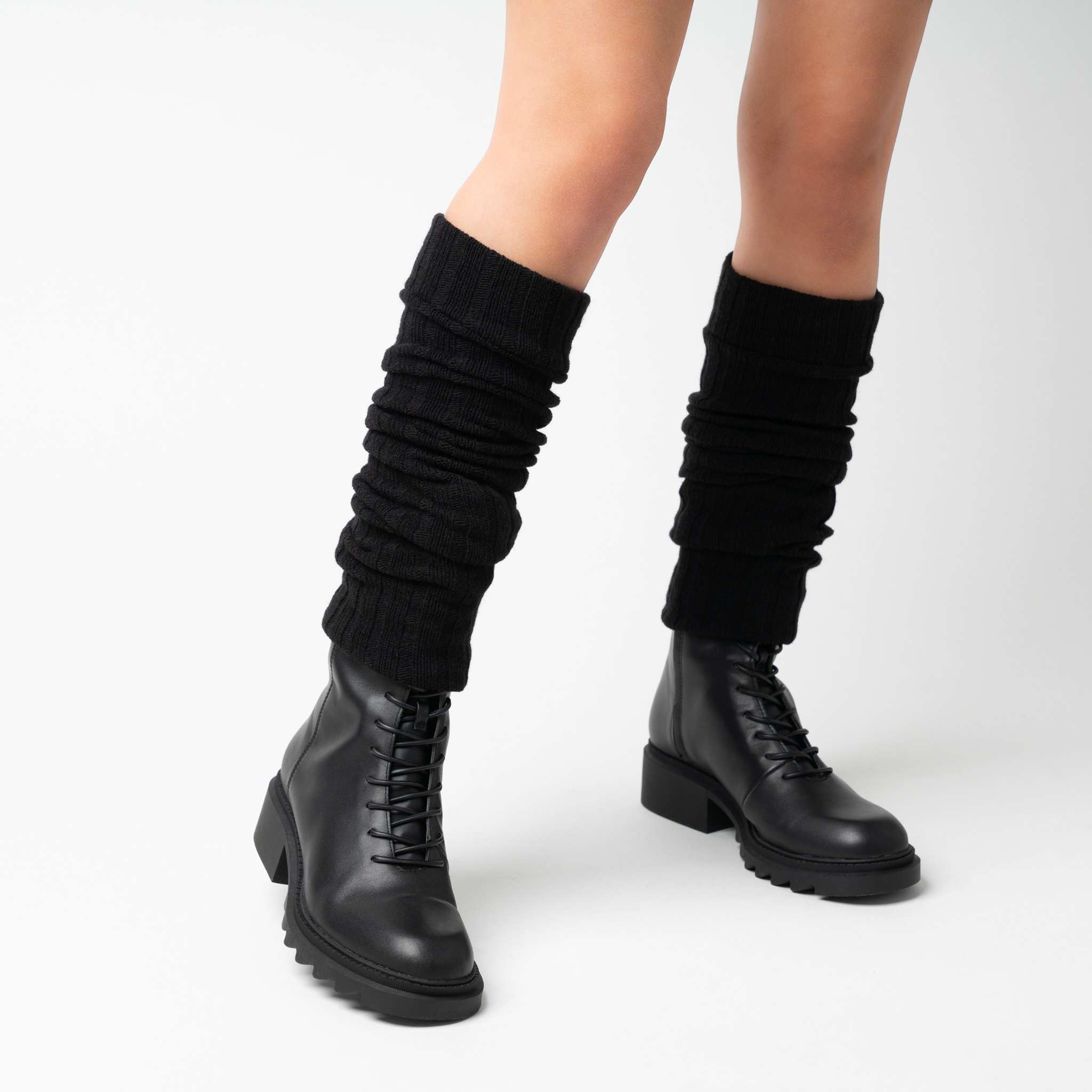 Ateena Damskie Ocieplacze na Nogi, Wygodne, miękkie mankiety damskie w różnych kolorach, wspaniały prezent, wzór jodełka